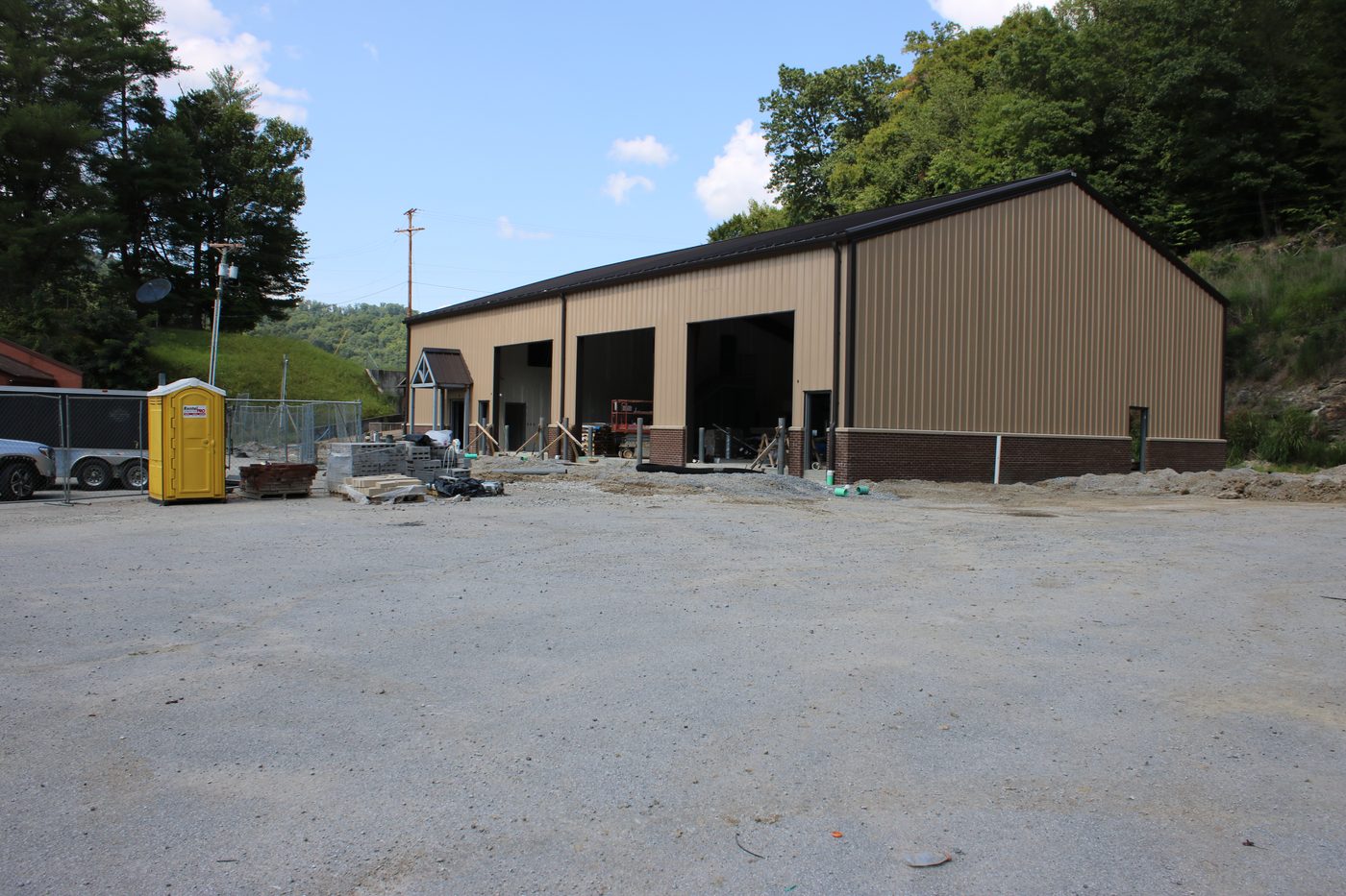 New metal equipment building, Perry County Extension Office